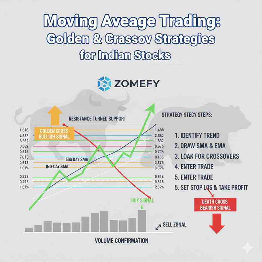 Moving Average Trading: SMA, EMA & Crossover Strategies for Indian Stocks