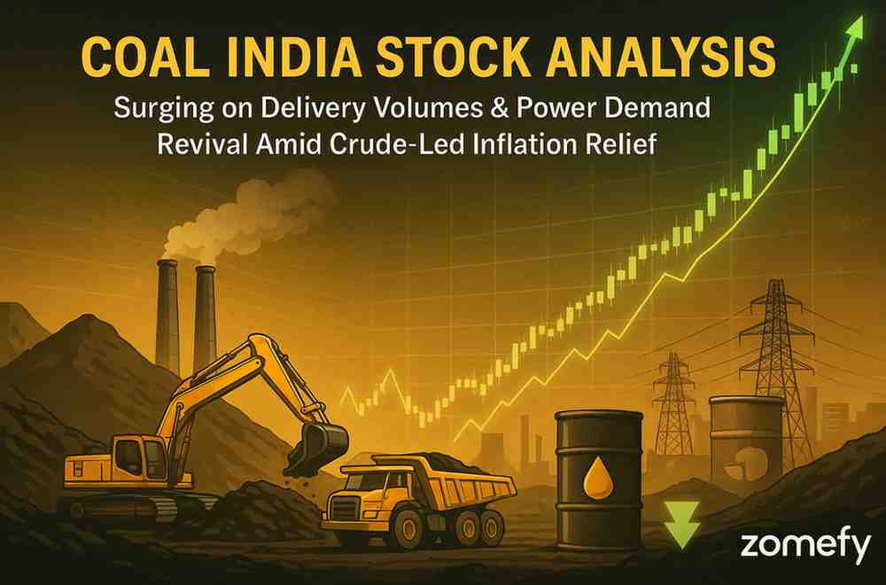 Coal India Stock Analysis 2025: Surging on Delivery Volumes & Power Demand Revival Amid Crude-Led Inflation Relief