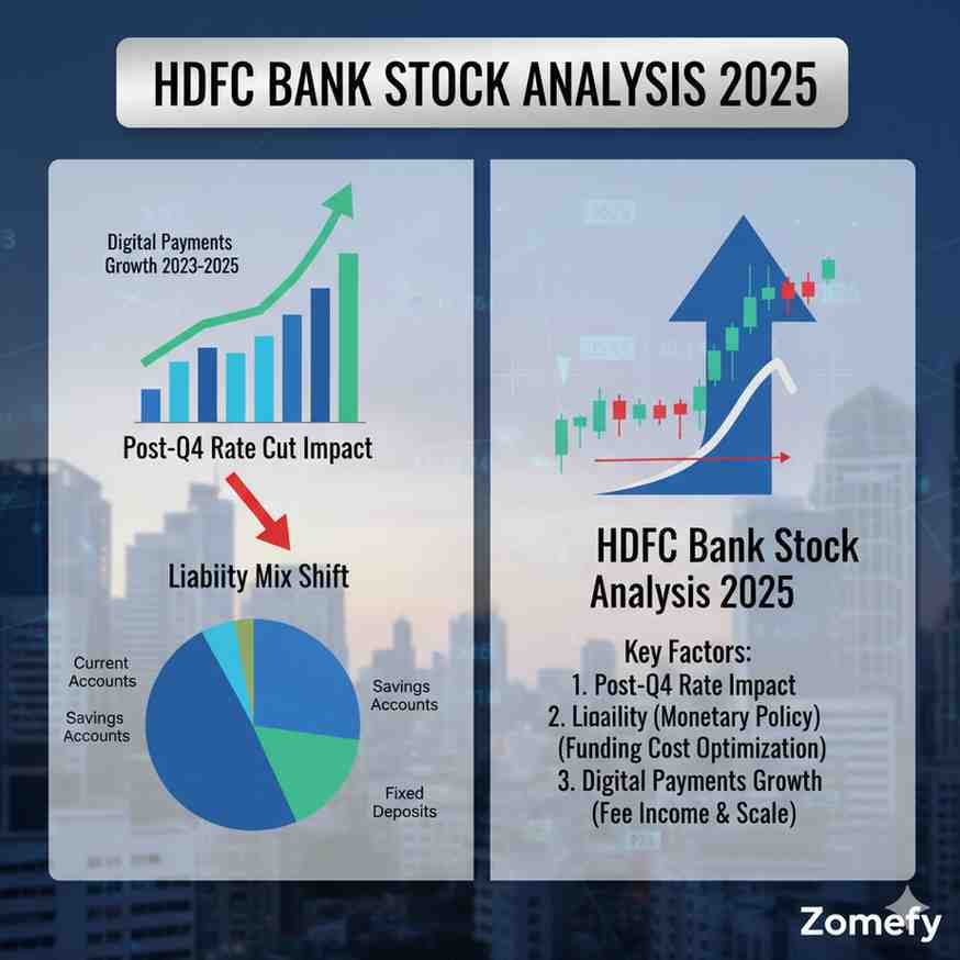 HDFC Bank Stock Analysis 2025: Post-Q4 Rate Cut Impact, Liability Mix Shift & Digital Payments Growth
