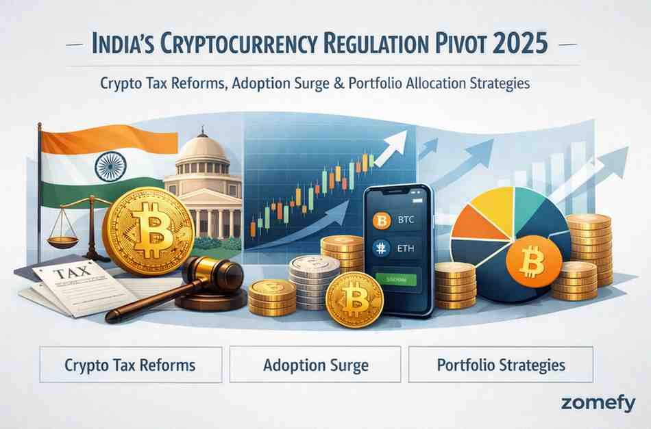 India’s Cryptocurrency Regulation Pivot 2025: Crypto Tax Reforms, Adoption Surge & Portfolio Allocation Strategies