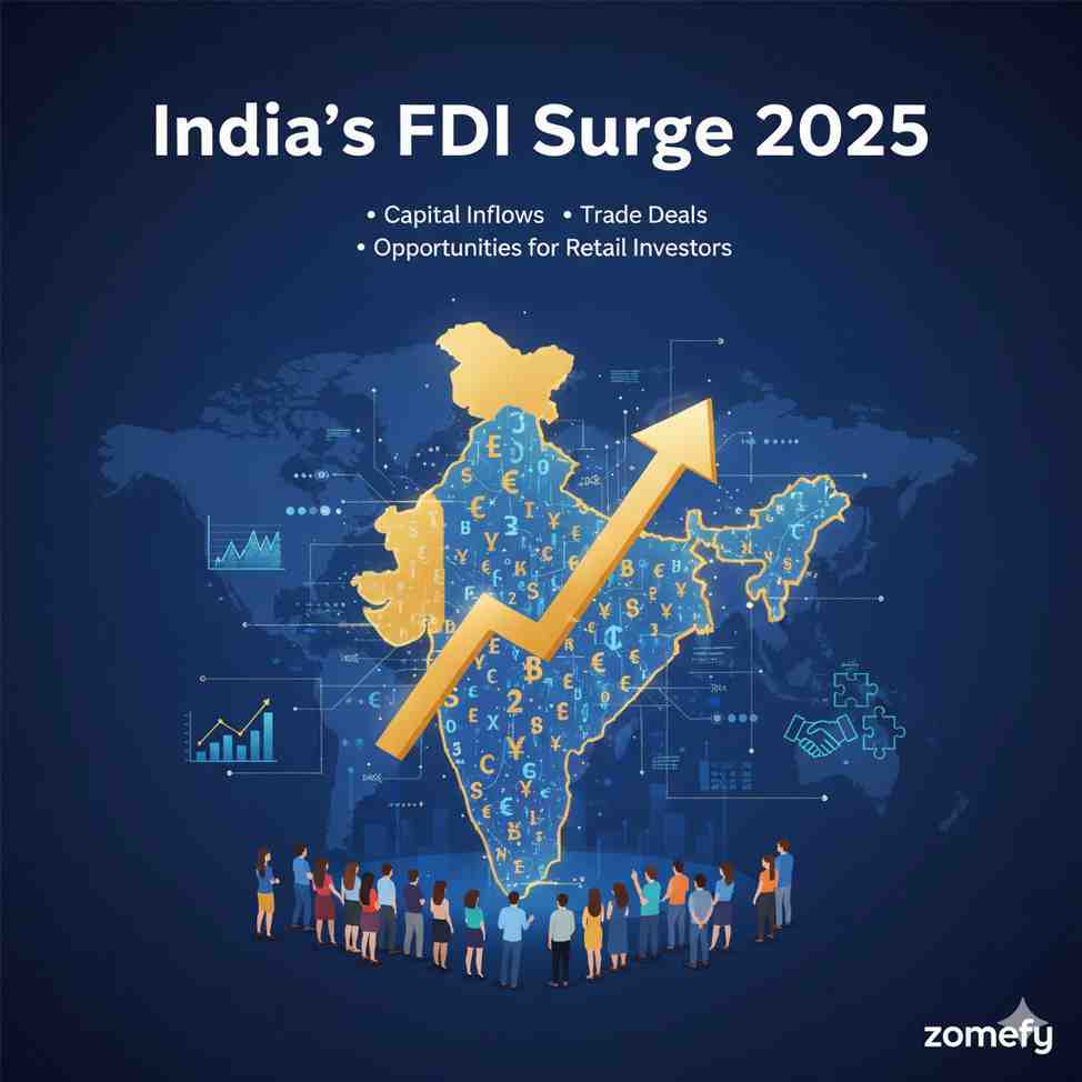 India’s FDI Surge 2025: Capital Inflows, Trade Deals, and Opportunities for Retail Investors