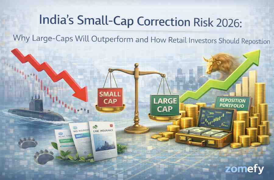 India's Small-Cap Correction Risk 2026: Why Large-Caps Will Outperform and How Retail Investors Should Reposition