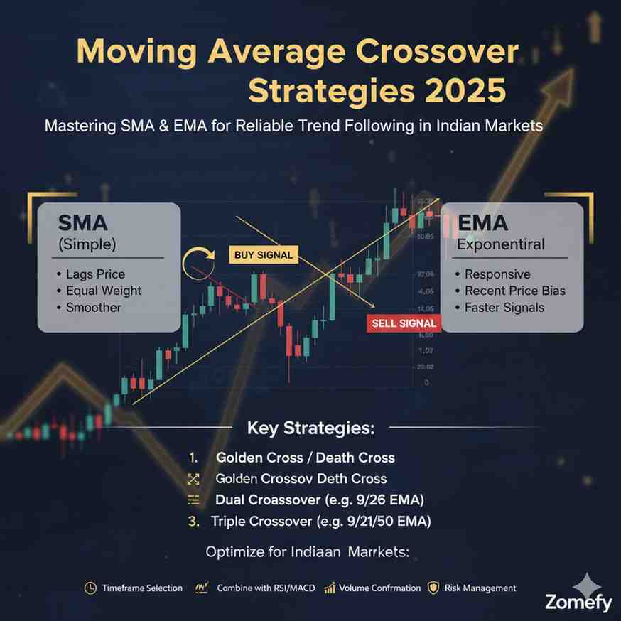 Moving Average Crossover Strategies 2025: Mastering SMA & EMA for Reliable Trend Following in Indian Markets