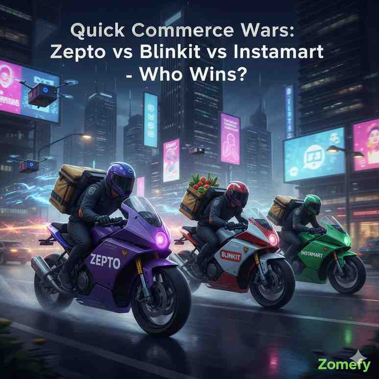 Quick Commerce Wars: Zepto vs Blinkit vs Instamart - Who Wins?